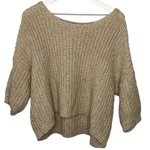 Victoria's Secret Oversized Crop Short Sleeve Slouchy Sweater - Women's  Small